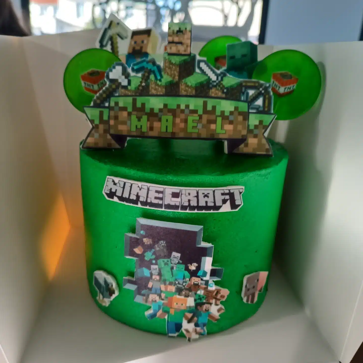Gâteau anniversaire Minecraft - Mycake Academy